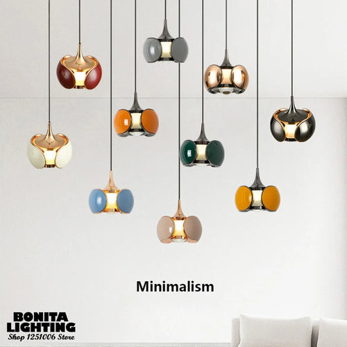 suspension nordique à led avec lentille scarabée relevable décoratif - vue 2 sur 12
