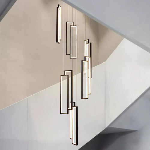 lustre moderne à led pour décoration créative en duplex - vue 6 sur 9