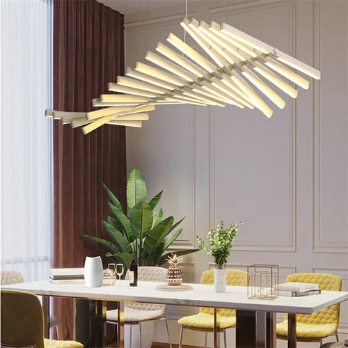 suspension nordique à leds pour décoration moderne intérieure - vue 2 sur 29