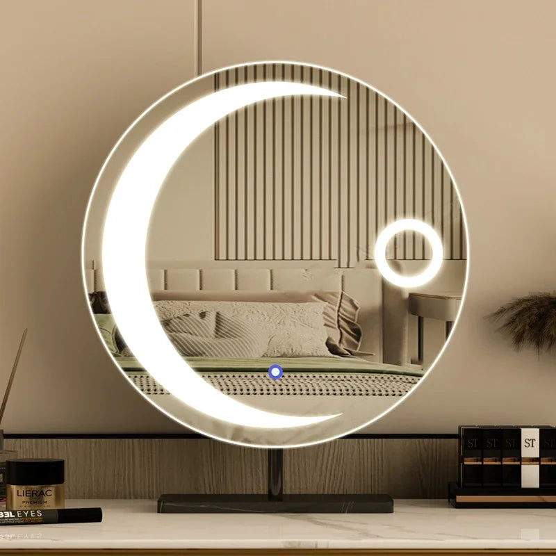 miroir led étoile moderne pour filles et cosmétiques luxe - vue 2 sur 14
