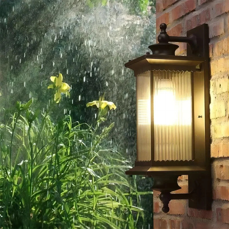 applique extérieure étanche en aluminium pour jardin et allée - vue 6 sur 9