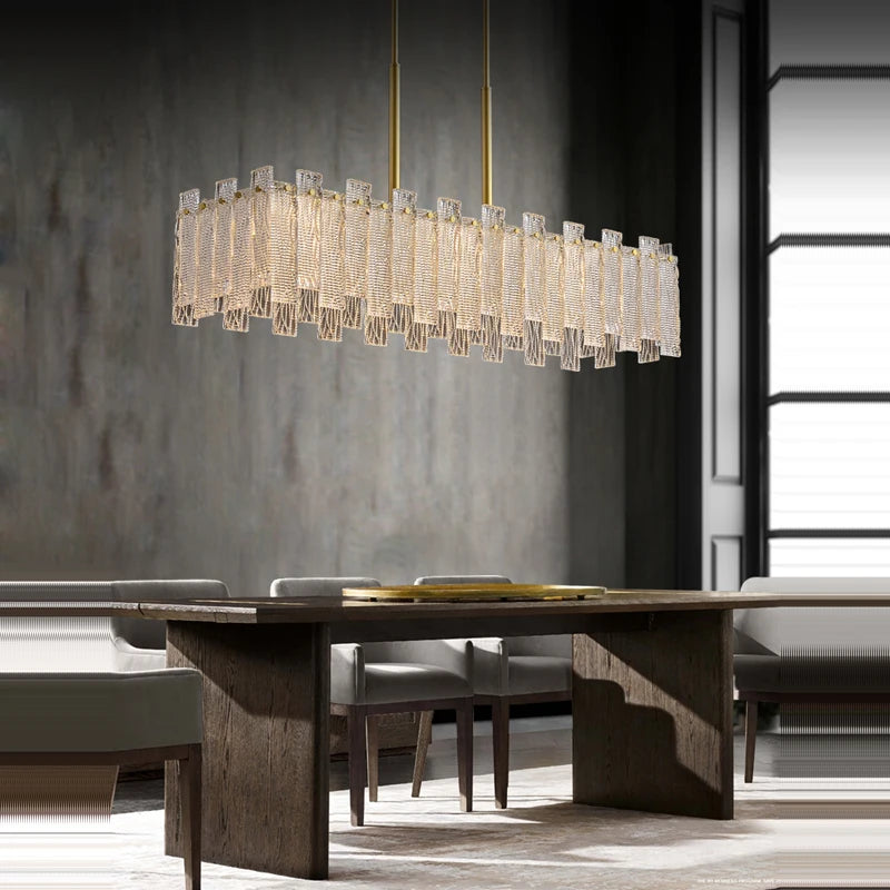 plafonnier design rond à couches en cuivre doré - vue 6 sur 22