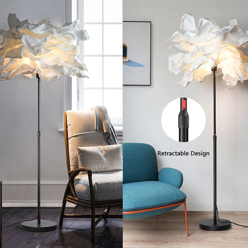 lampadaire créatif en papier avec poteau rétractable pour hôtel - vue 4 sur 15