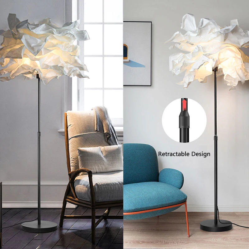 lampadaire créatif en papier avec poteau rétractable pour hôtel - vue 3 sur 15