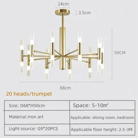 suspension moderne en acrylique pour décoration intérieure élégante - vue 19 sur 18