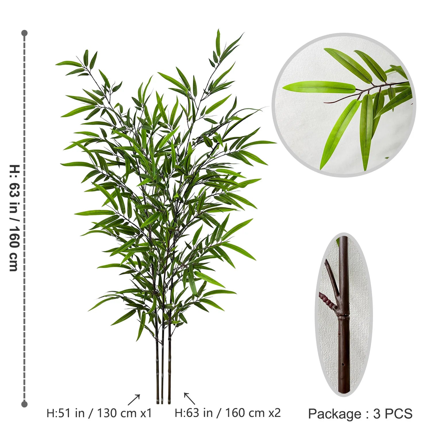 feuilles de bambou artificielles pour décoration d'événements et fêtes - vue 19 sur 23