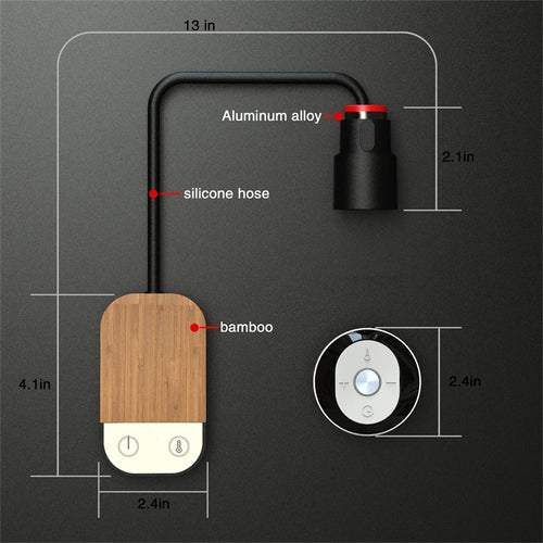 lampe de chevet led moderne nordique rechargeable avec télécommande réglable - vue 3 sur 8