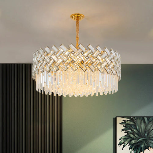 lustre moderne en cristal pour décoration intérieure élégante - vue 2 sur 10