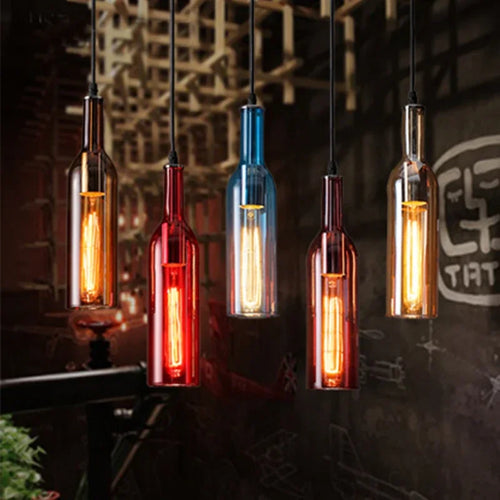 lustre nordique créatif moderne en forme de bouteille de bière - vue 4 sur 13