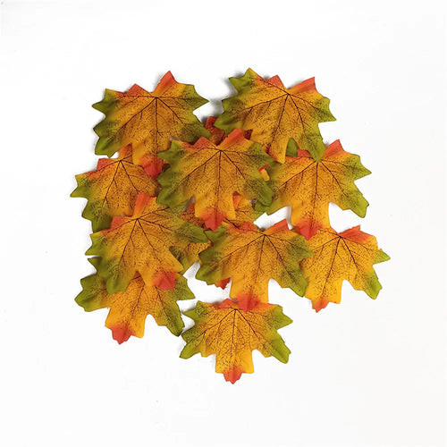 lot de 50 décorations en feuille d'érable pour fêtes et événements - vue 13 sur 14