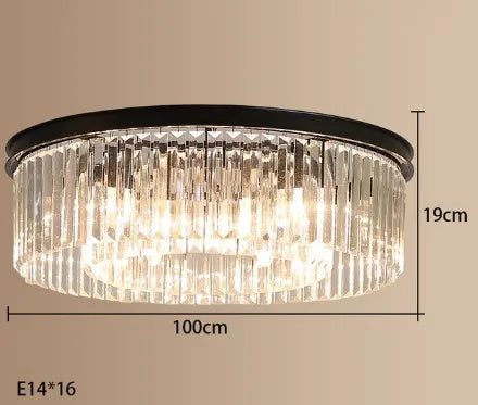 lustre en cristal suspendu pour éclairage intérieur design élégant - vue 15 sur 22