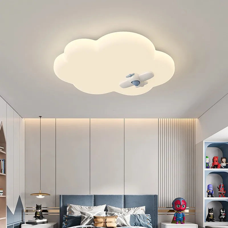 plafonnier nuage créatif pour chambre d'enfant chaleureuse - vue 4 sur 13