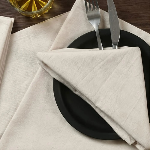 Serviette de table épaisse style pastoral réutilisable 40x40 - vue 4 sur 8