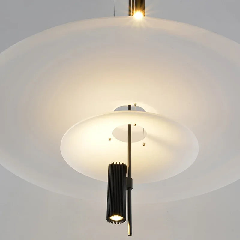 sandyha lustre style soucoupe volante led moderne décoration intérieure - vue 6 sur 15