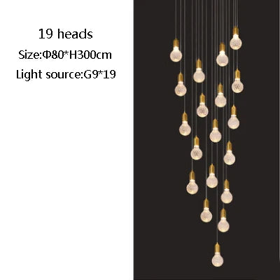 suspension moderne en verre pour villa de luxe - vue 11 sur 15