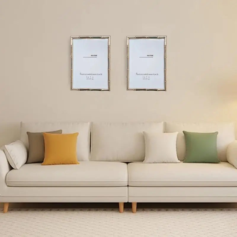 cadre photo doré décoratif pour bureau ou mur - vue 4 sur 8