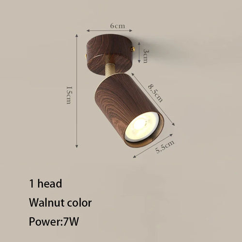 spot led en saillie avec ampoule remplaçable et têtes réglables - vue 9 sur 8