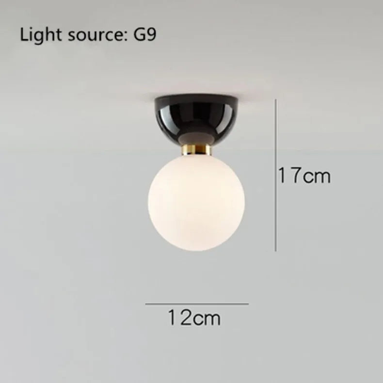 plafonnier moderne minimaliste en verre pour intérieur élégant - vue 5 sur 10