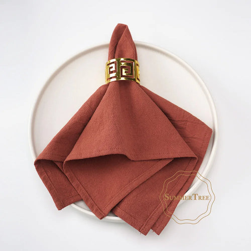 Serviette de table coton lavé style vintage rustique