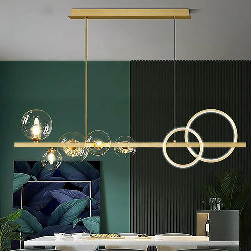 lustre moderne en verre design lumineux pour intérieur - vue 3 sur 14