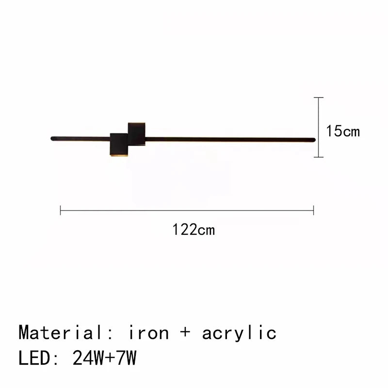 applique murale led minimaliste design artistique - vue 12 sur 15