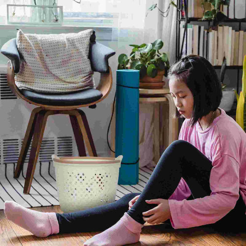 panier à linge portable pour rangement de couvertures et vêtements - vue 7 sur 7