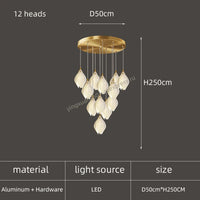 lustre créatif design nordique pour intérieur moderne et élégant