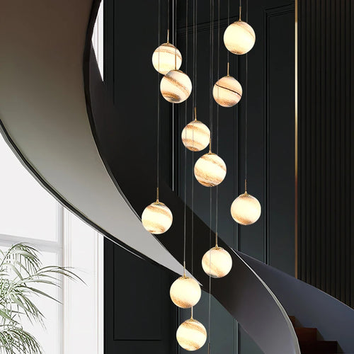 lustre boule coloré pour un éclairage moderne et élégant - vue 6 sur 14