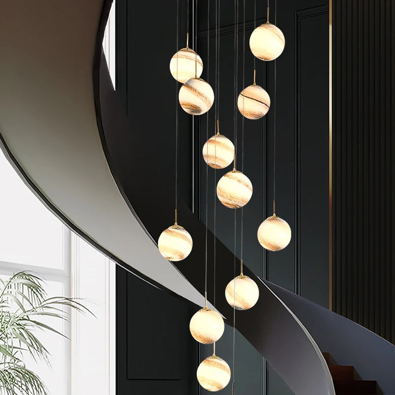 lustre boule coloré pour un éclairage moderne et élégant - vue 5 sur 14