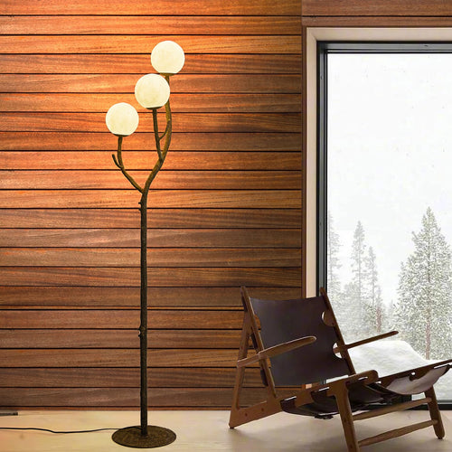 lampadaire en métal artisanal inspiré de la nature - vue 2 sur 7