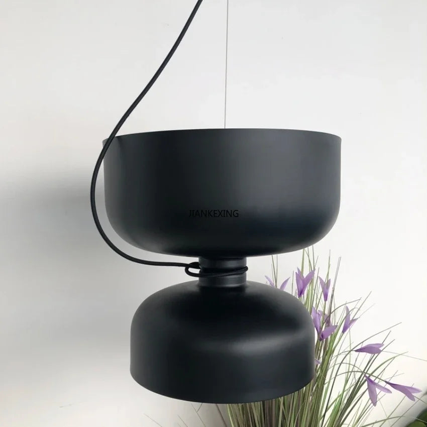 lustre d'art créatif danois en fer forgé idéal pour restaurant - vue 6 sur 24
