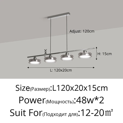 suspension minimaliste italienne pour éclairage intérieur moderne - vue 12 sur 14