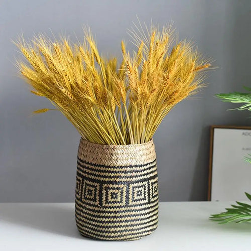 panier tissé à la main pour fleurs et plantes décoratives - vue 3 sur 10