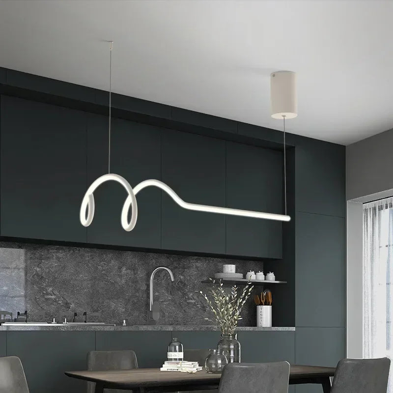 suspension LED design moderne idéale pour hôtels - vue 6 sur 10
