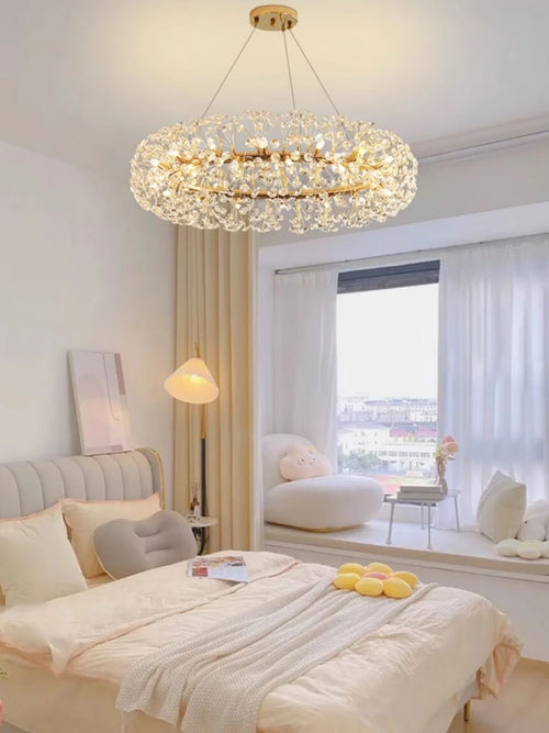 lustre en cristal moderne en forme de pissenlit créatif et atmosphérique - vue 2 sur 16