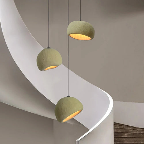 lustre style wabi sabi designer japonais pour hôtel restaurant - vue 2 sur 12