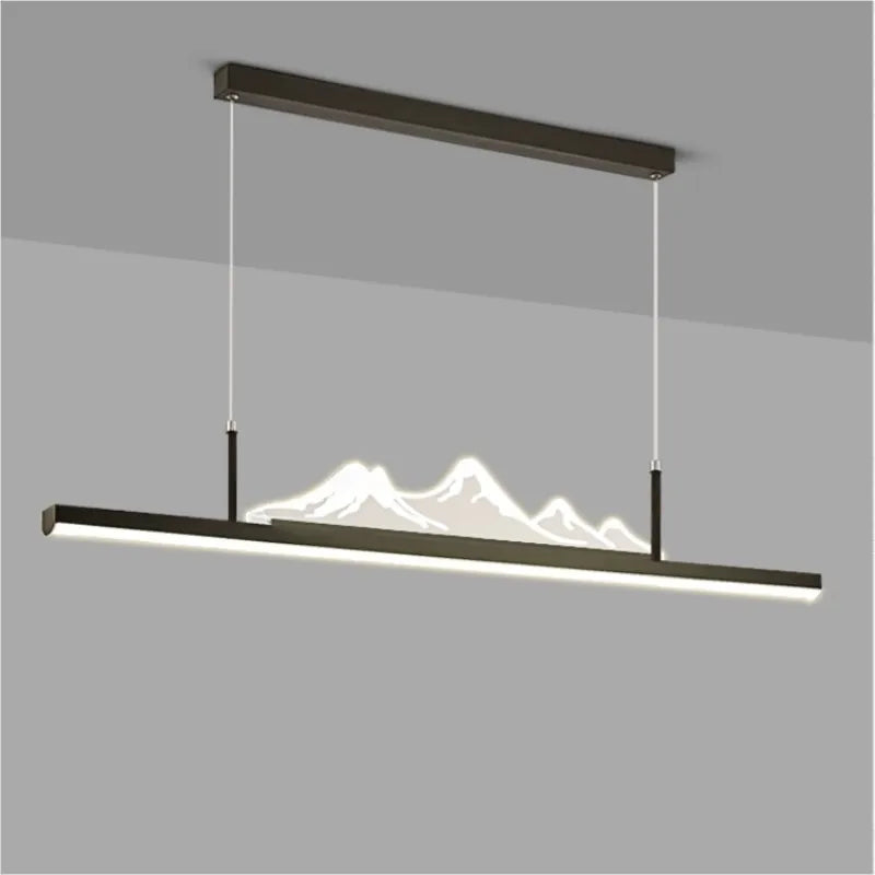 lustre de style chinois pour restaurant et bureau montagne - vue 1 sur 10