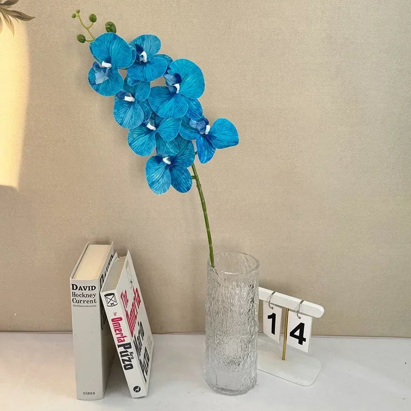orchidée papillon artificielle 7 têtes décoration florale élégante - vue 28 sur 40