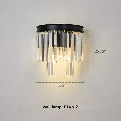 Lustre en cristal LED moderne américain salon salle à manger Villa suspension chambre plafond suspension lampe décor à la maison Lustre - vue 21 sur 21