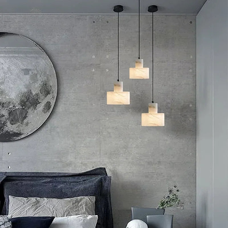 suspension moderne en marbre pour un éclairage intérieur élégant - vue 3 sur 7