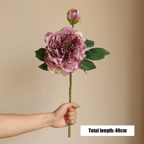 grandes fleurs artificielles de pivoine pour décoration élégante - vue 11 sur 12
