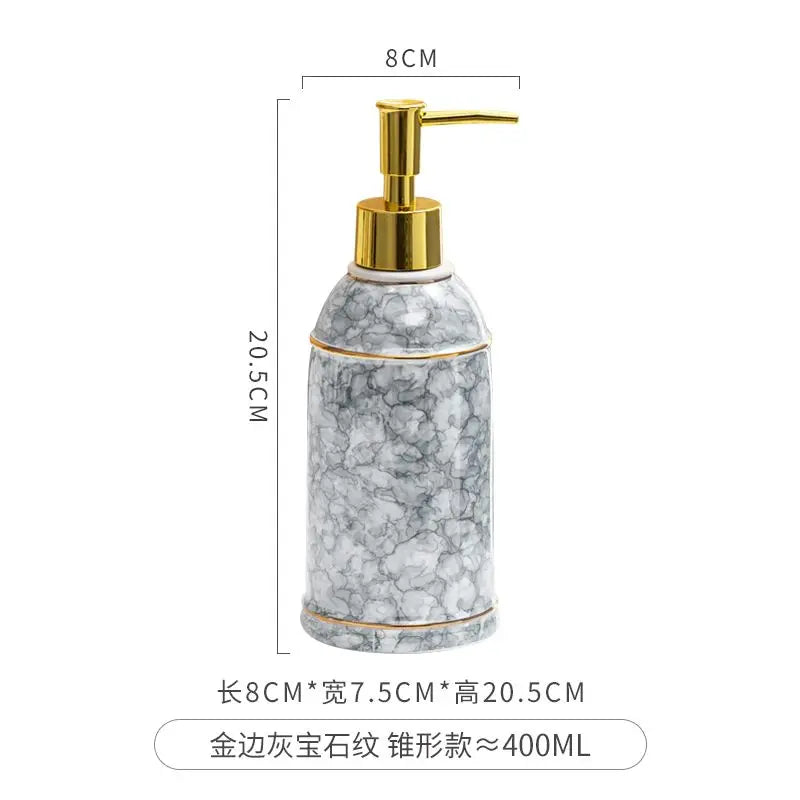 distributeur de savon céramique pour gel douche et désinfectant - vue 11 sur 30