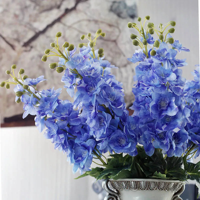 fleurs artificielles delphinium hyacinth pour décoration mariage - vue 5 sur 12
