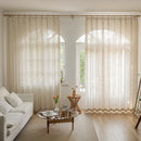 Voilage rideau style japonais rayé pour salon chambre