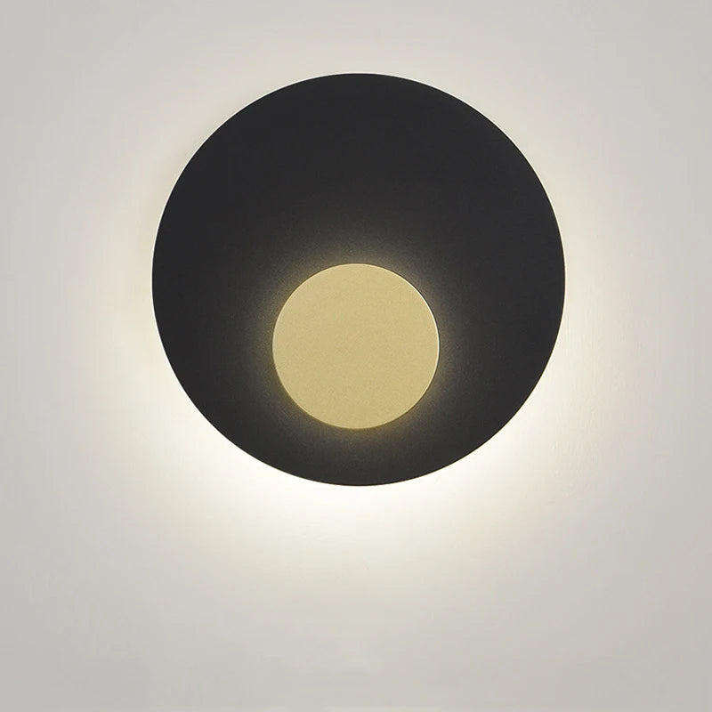 applique murale led lune dorée style nordique décoratif - vue 4 sur 8