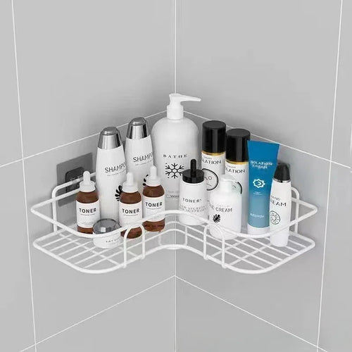 étagère murale de rangement pour cosmétiques et shampoing - vue 9 sur 10