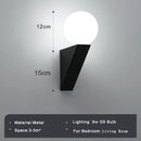 applique murale moderne en verre pour intérieur avec éclairage led