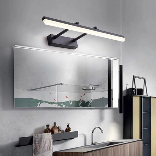 lampe de miroir led minimaliste moderne réglable et rétractable - vue 3 sur 14