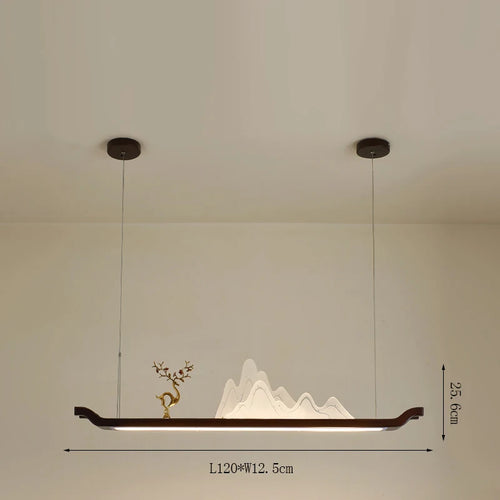 suspension chinoise en bois pour ambiance zen et économique - vue 9 sur 16