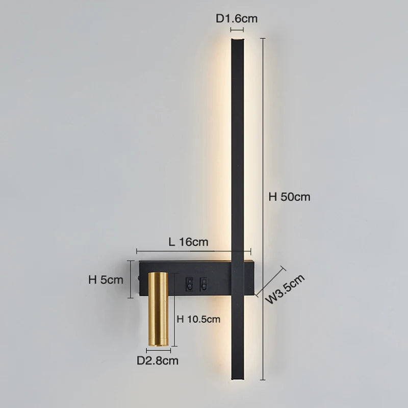 Applique murale Led nordique - vue 6 sur 10